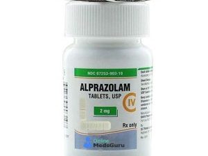Alprazolam 2mg Green Bars X 50 Tablets